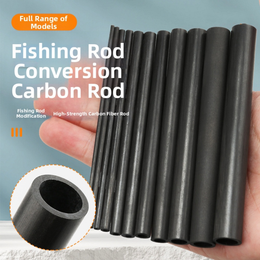 10cm Black Hollow Carbon Fiber - đánh giá và giá Fishing Rod Repair Kit